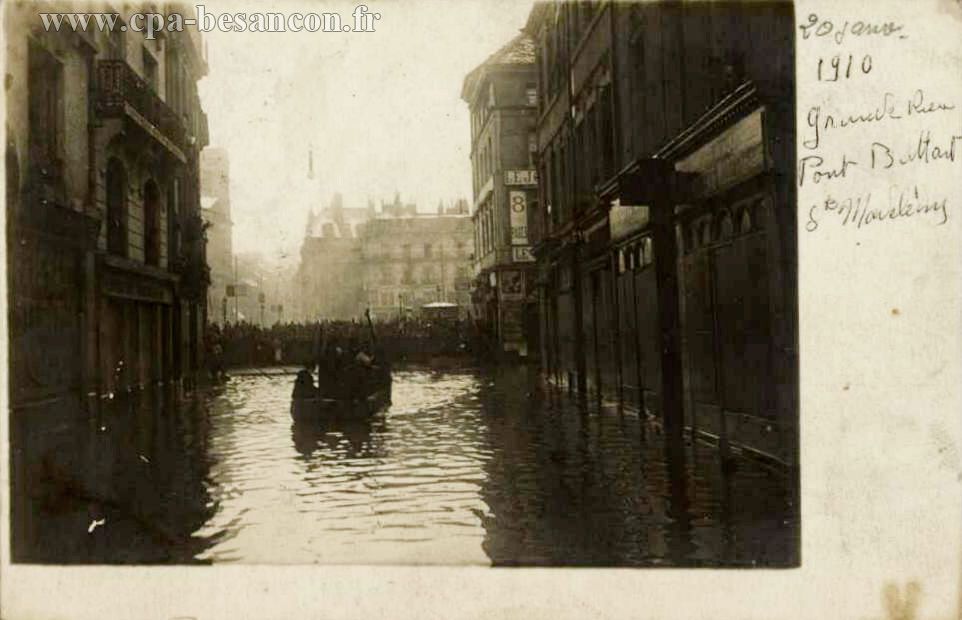20 janv_ 1910 - Grande Rue - Pont Battant - Inondations